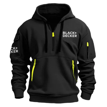 Black and Decker Exclusive Logo Hoodie Half Zipper Carpenter Fans Loves QTCAP020125A02BD