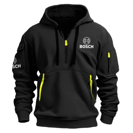 Bosch Exclusive Logo Hoodie Half Zipper Carpenter Fans Loves QTCAP020125A02BOS