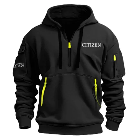 Citizen Exclusive Logo Hoodie Half Zipper Carpenter Fans Loves QTCAP020125A02CI