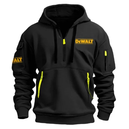 DeWalt Exclusive Logo Hoodie Half Zipper Carpenter Fans Loves QTCAP020125A02DW