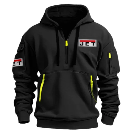 Jet Tools Exclusive Logo Hoodie Half Zipper Carpenter Fans Loves QTCAP020125A02JT