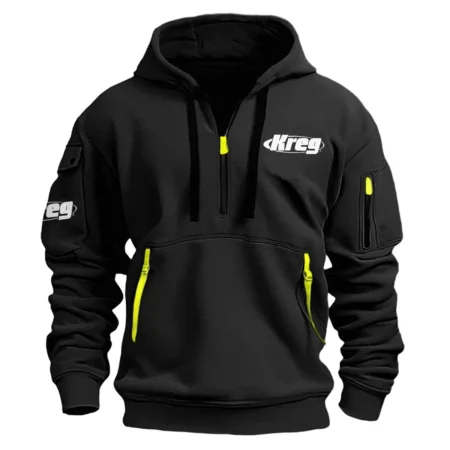 Kreg Tool Exclusive Logo Hoodie Half Zipper Carpenter Fans Loves QTCAP020125A02KT