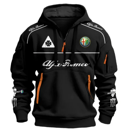 Alfa Romeo Racing F1 Exclusive Logo Hoodie Half Zip BL17325A3HZ Alfa Romeo Racing F1 Exclusive Logo Hoodie Half Zip BL17325A3HZ
