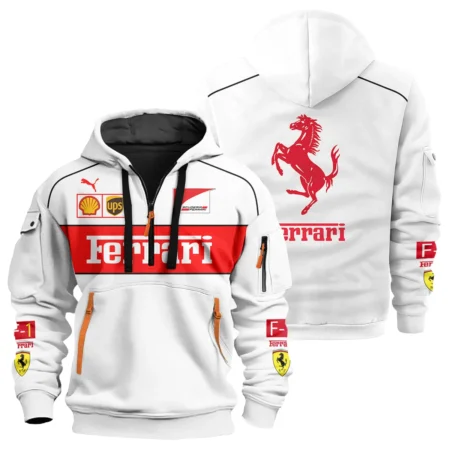 Scuderia Ferrari Racing F1 Exclusive Logo Hoodie Half Zip BLF1R21325A3HZ
