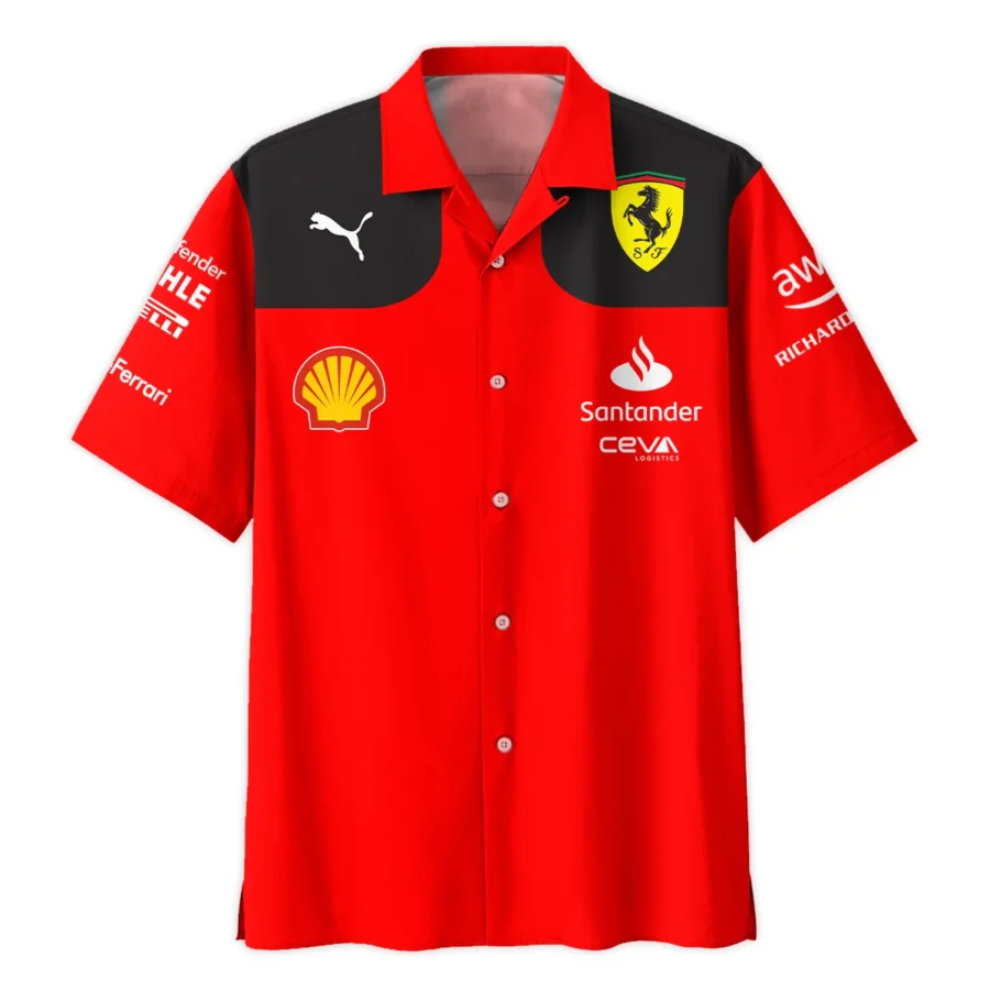 Scuderia Ferrari Racing F1 Hawaiian Shirt All Over Prints BLF1R19325A2HW