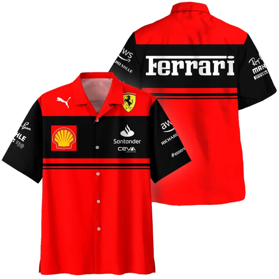 Scuderia Ferrari Racing F1 Hawaiian Shirt All Over Prints BLF1R19325A1HW