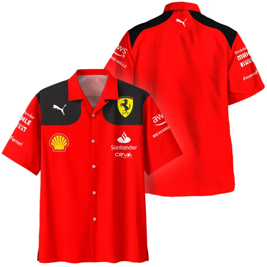 Scuderia Ferrari Racing F1 Hawaiian Shirt All Over Prints BLF1R19325A2HW