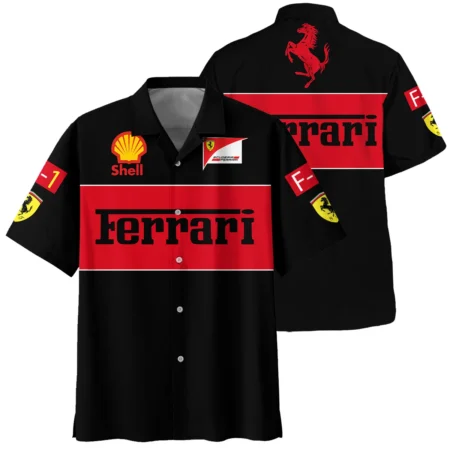 Scuderia Ferrari Racing F1 Hawaiian Shirt All Over Prints BLF1R21325AHW