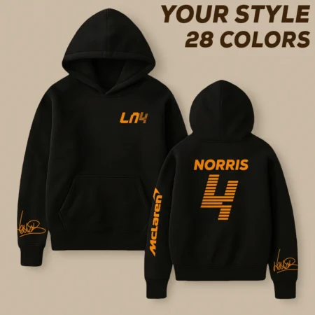 Lando Norris McLaren F1 Fashion Clothing For Racing Fans Unisex Hoodie BLNR25425 Lando Norris McLaren F1 Fashion Clothing For Racing Fans Unisex Hoodie BLNR25425