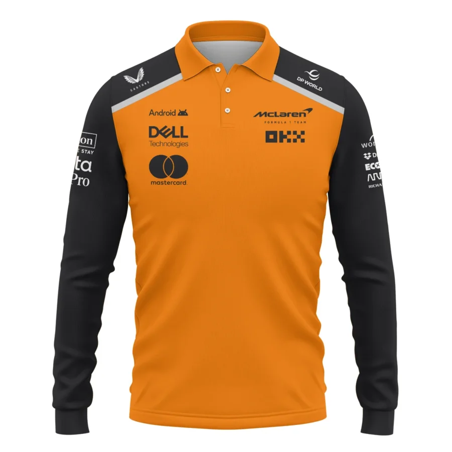 McLaren Formula One Exclusive Logo Long Polo Shirt BLF1290325A5MCLLPL