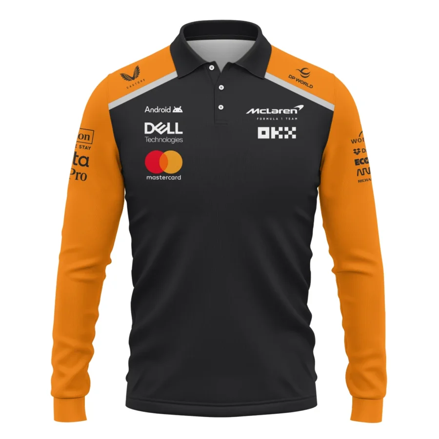 McLaren Formula One Exclusive Logo Long Polo Shirt BLF1290325A6MCLLPL