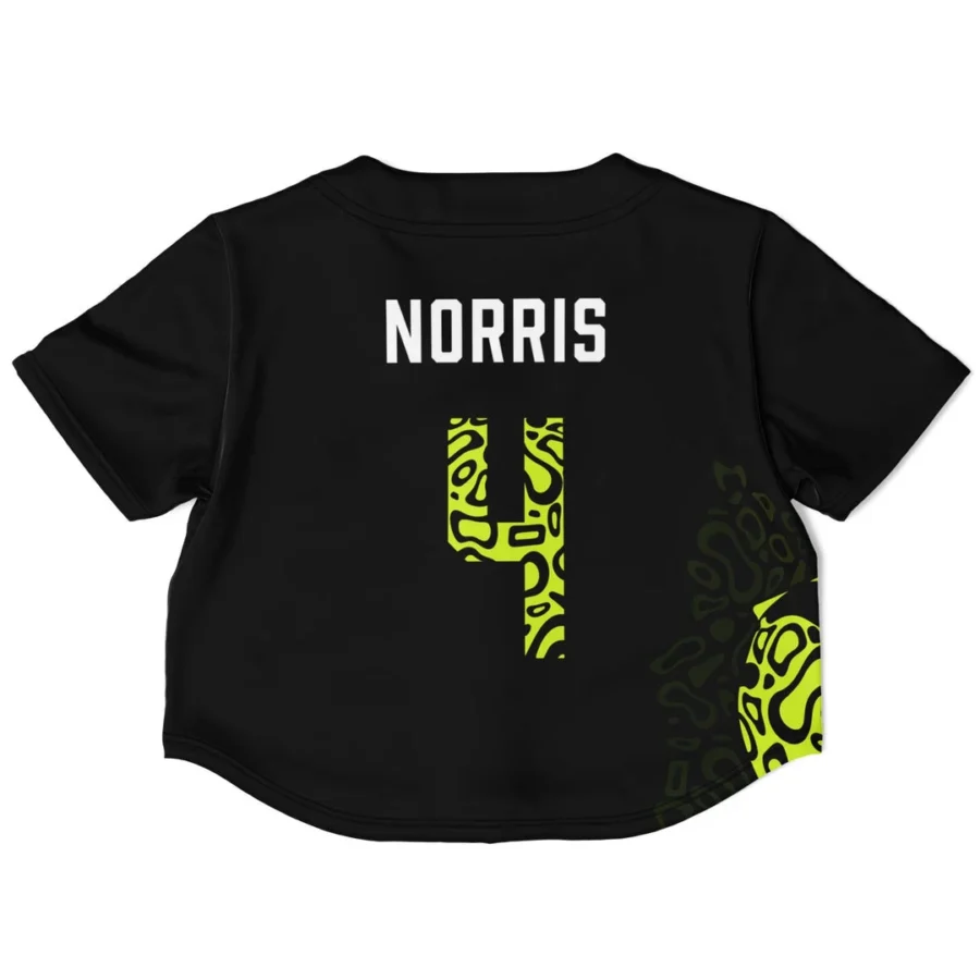 Norris - Fluro Helmet Black - McLaren F1 Crop Top Jerseys BLNR16425A2CTJS