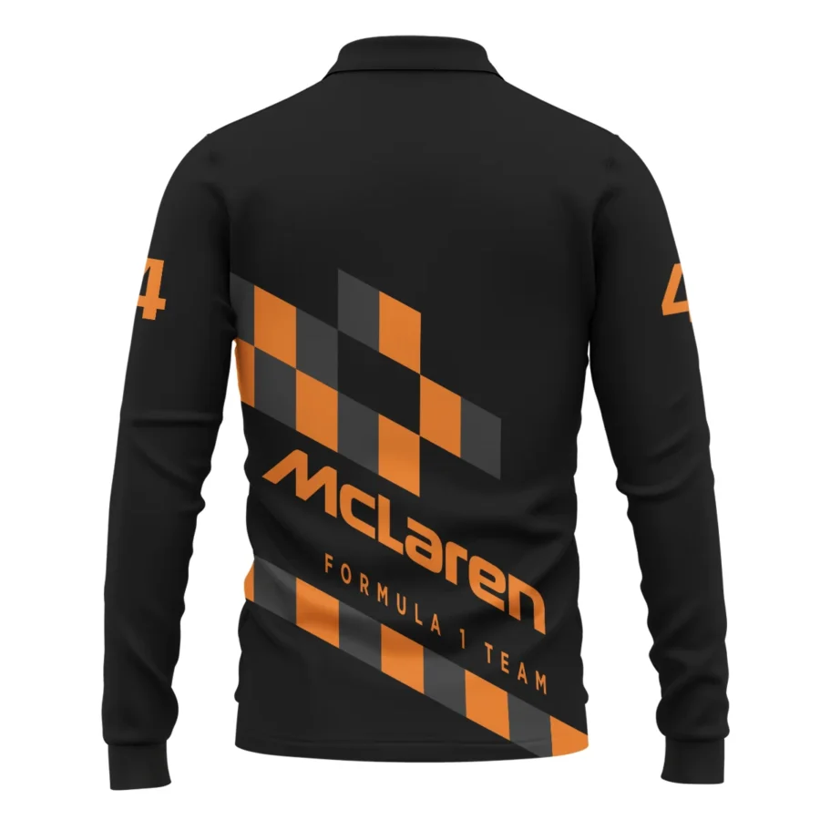 Lando Norris McLaren F1 Long Polo Shirt All Over Prints BLMCL10425A6LPL