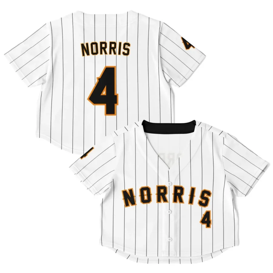 Norris - Pinstripe - McLaren F1 Crop Top Jerseys BLNR16425A19CTJS