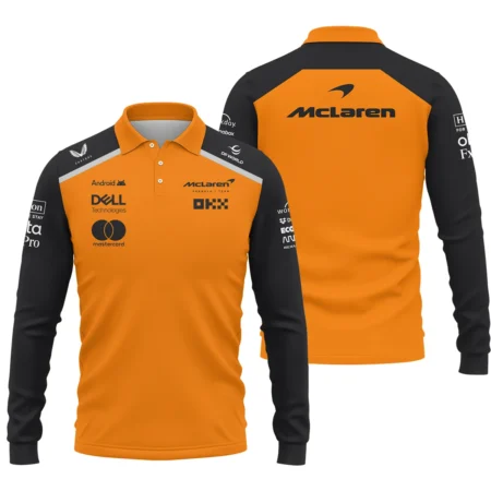 McLaren Formula One Exclusive Logo Long Polo Shirt BLF1290325A5MCLLPL