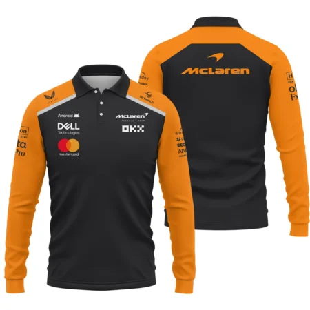 McLaren Formula One Exclusive Logo Long Polo Shirt BLF1290325A6MCLLPL