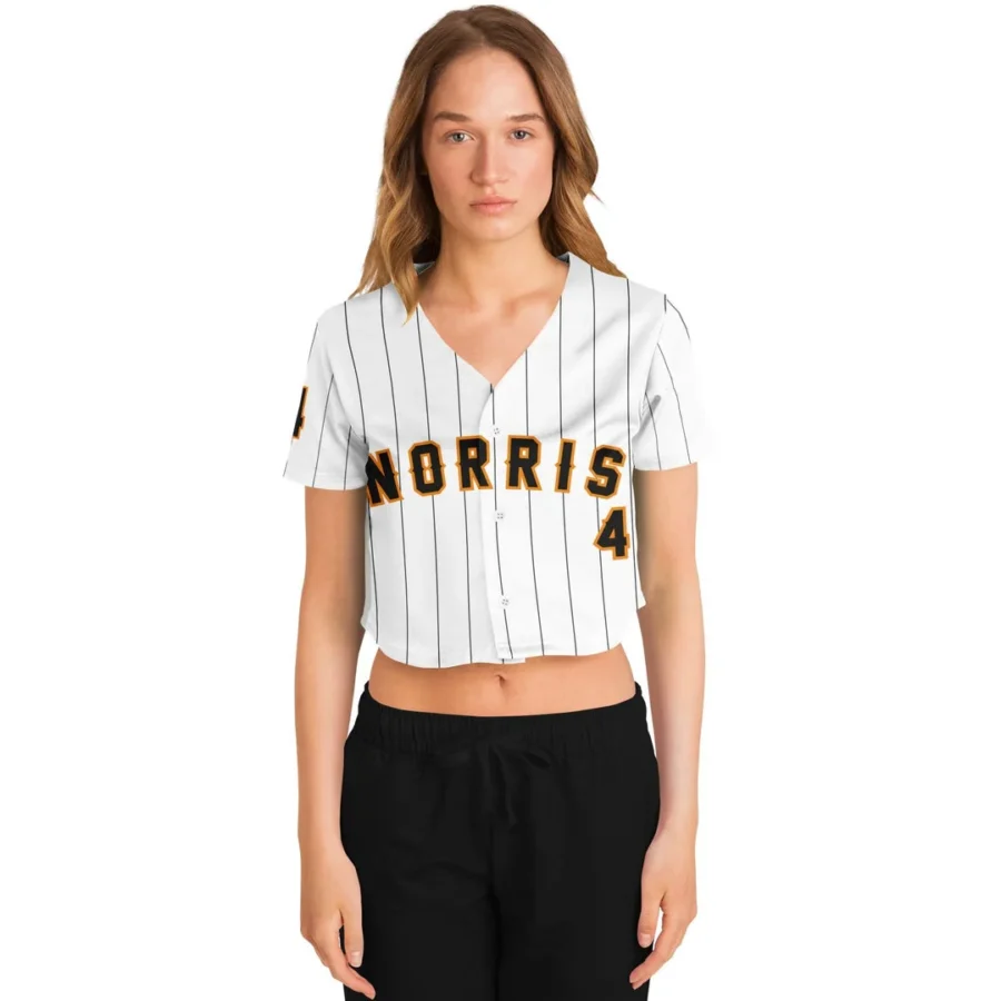 Norris - Pinstripe - McLaren F1 Crop Top Jerseys BLNR16425A19CTJS