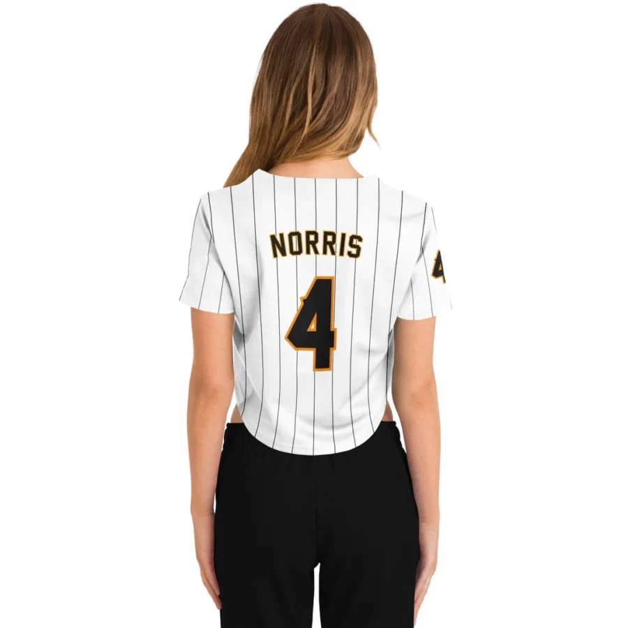 Norris - Pinstripe - McLaren F1 Crop Top Jerseys BLNR16425A19CTJS
