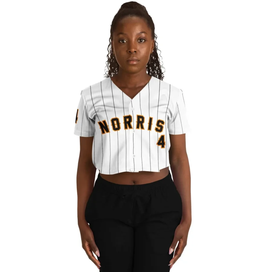 Norris - Pinstripe - McLaren F1 Crop Top Jerseys BLNR16425A19CTJS