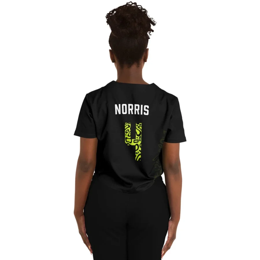 Norris - Fluro Helmet Black - McLaren F1 Crop Top Jerseys BLNR16425A2CTJS