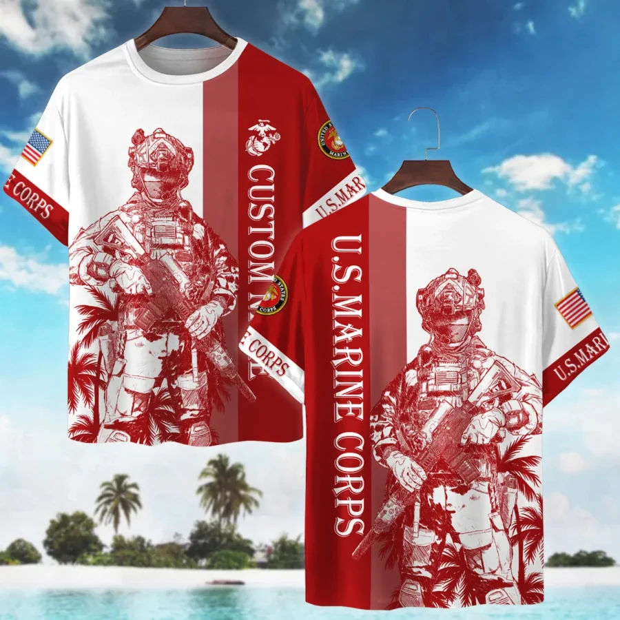 U.S. Marine Corps - T-Shirt - BLVTR070624A04MCTS