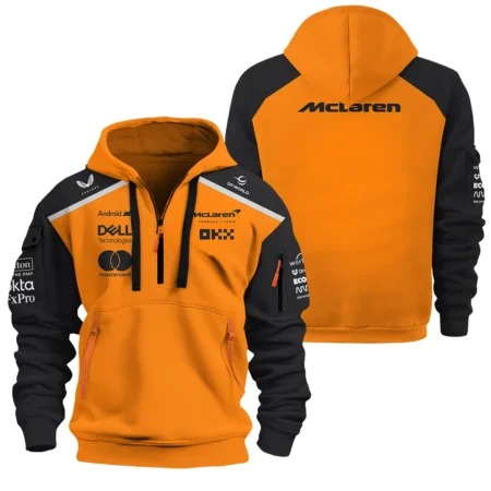 McLaren Formula One Exclusive Logo Hoodie Half Zipper BLF1290325A5MCLHDF McLaren Formula One Exclusive Logo Hoodie Half Zipper BLF1290325A5MCLHDF