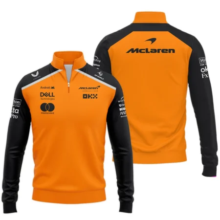 McLaren Formula One Exclusive Logo Quarter-Zip Sweatshirt BLF1290325A5MCLQZS McLaren Formula One Exclusive Logo Quarter-Zip Sweatshirt BLF1290325A5MCLQZS