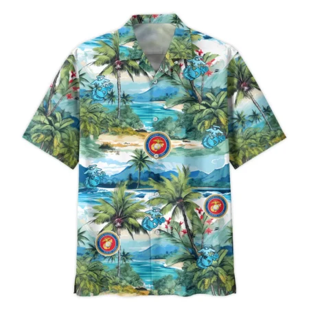 U.S. Marine Corps - Hawaiian Shirt - BLVTR030524A01MCHW