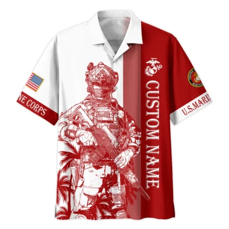 U.S. Marine Corps - Hawaiian Shirt - BLVTR070624A04MCHW