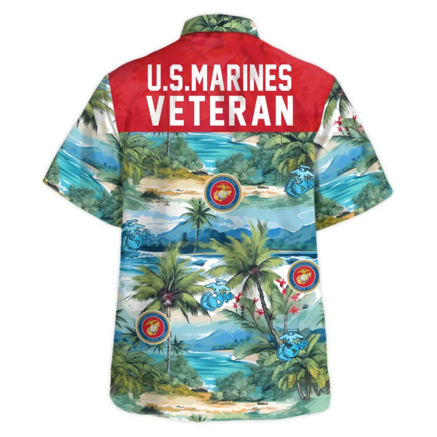 U.S. Marine Corps - Hawaiian Shirt - BLVTR030524A01MCHW