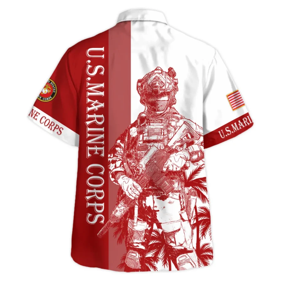 U.S. Marine Corps - Hawaiian Shirt - BLVTR070624A04MCHW