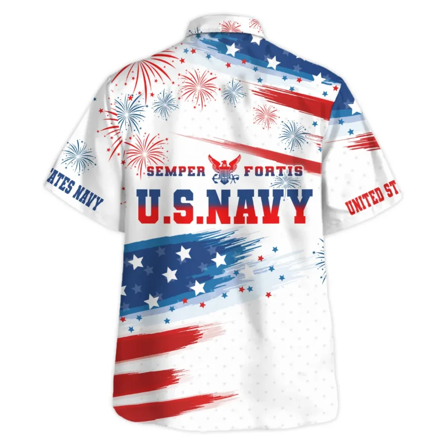 U.S. Navy - Hawaiian Shirt - BLVTR080524A01NVHW