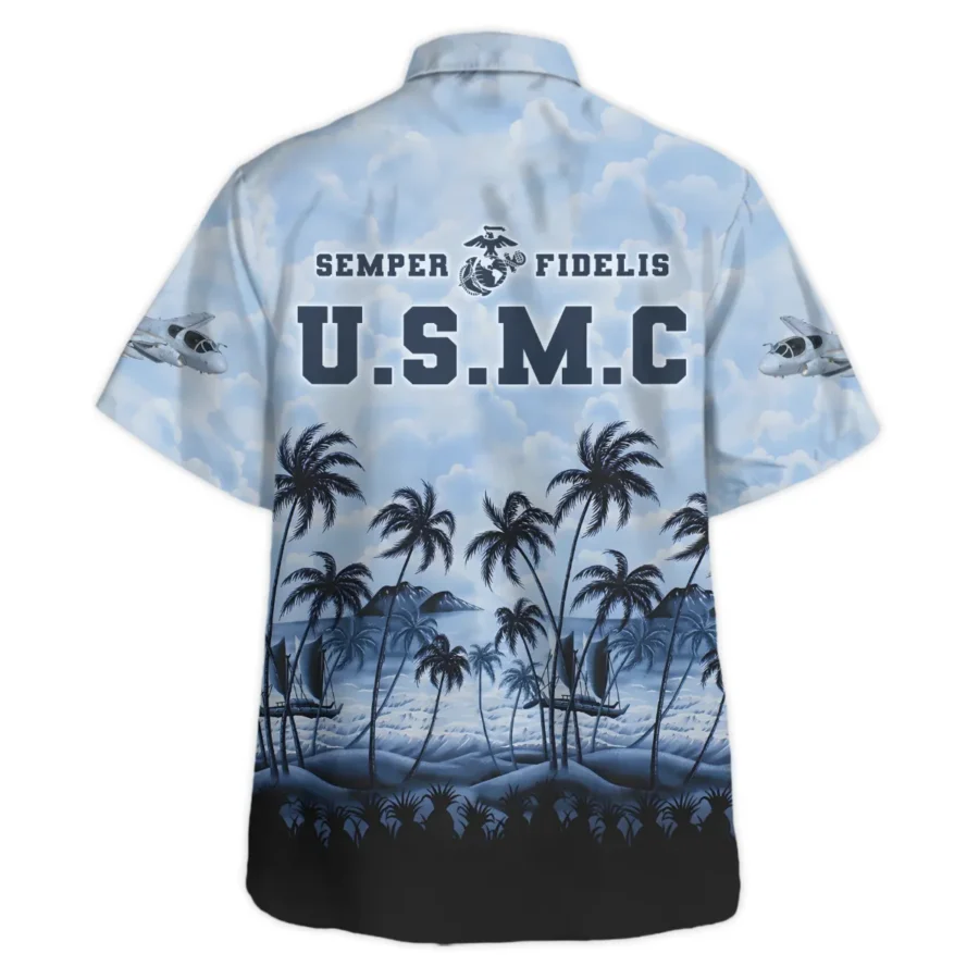 U.S. Marine Corps - Hawaiian Shirt - BLVTR180524A01MC5HW