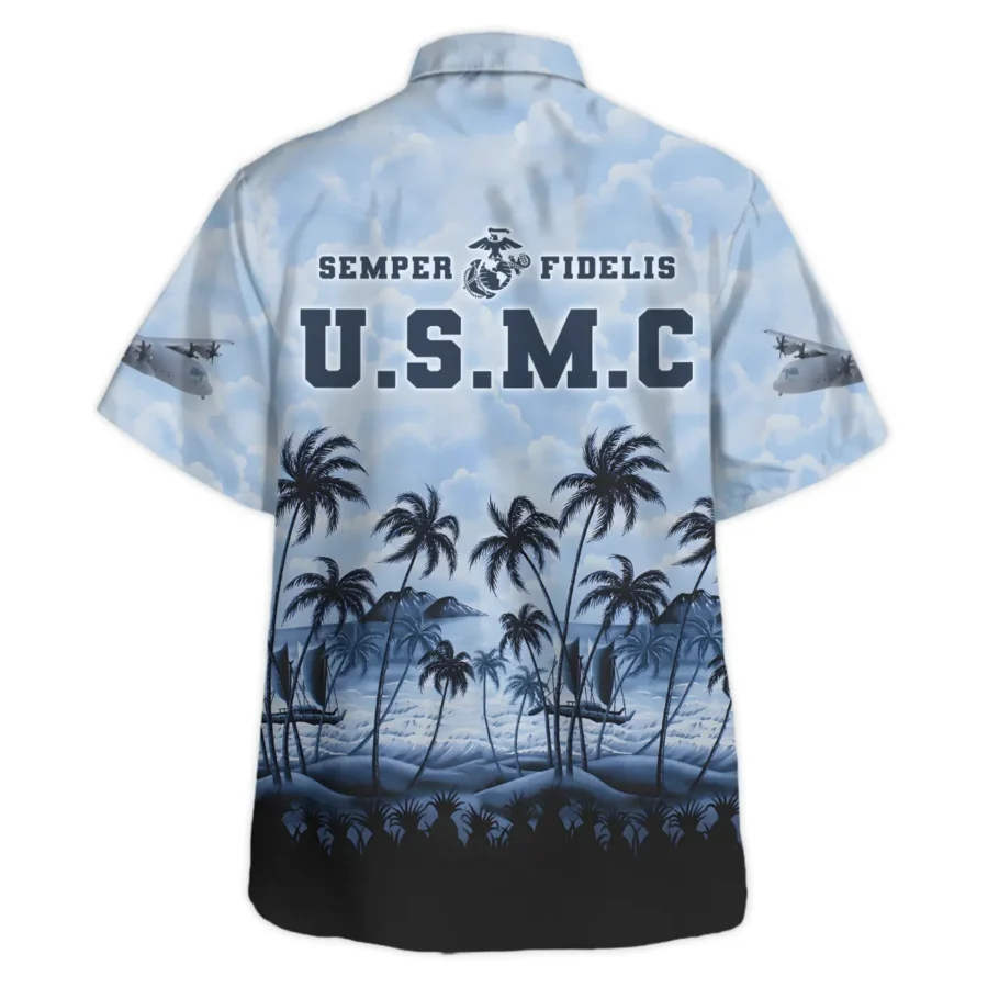 U.S. Marine Corps - Hawaiian Shirt - BLVTR180524A01MC8HW