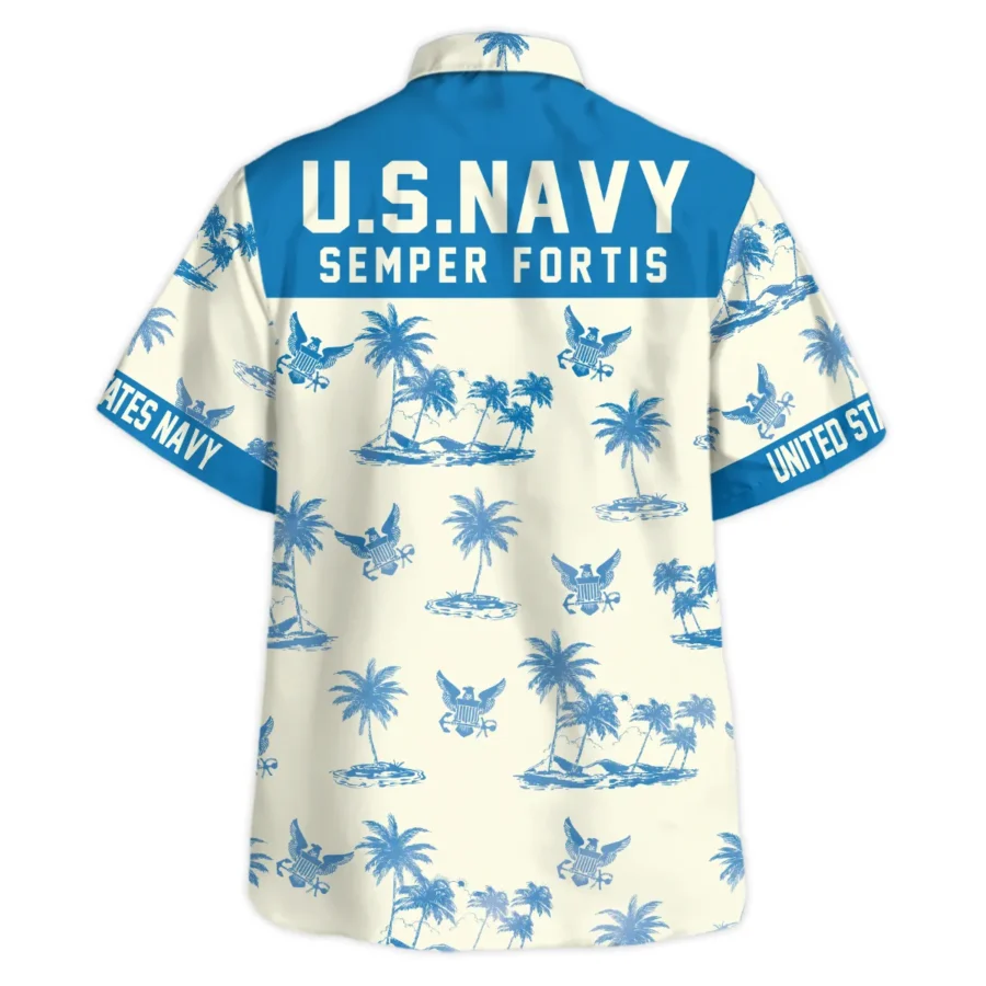 U.S. Navy - Hawaiian Shirt - BLVTR290524A04NV1HW