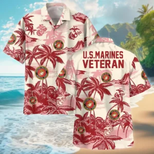 U.S. Marine Corps - Hawaiian Shirt - BLVTR180524A01MC8HW