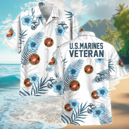 U.S. Marine Corps - Hawaiian Shirt - BLVTR030524A03MCHW U.S. Marine Corps - Hawaiian Shirt - BLVTR030524A03MCHW