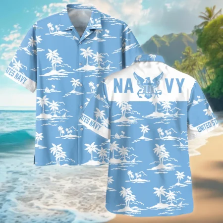 U.S. Navy - Hawaiian Shirt - BLVTR070524A01NVHW U.S. Navy - Hawaiian Shirt - BLVTR070524A01NVHW