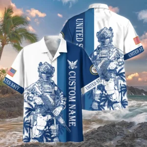 U.S. Marine Corps - Hawaiian Shirt - BLVTR290524A03MCHW