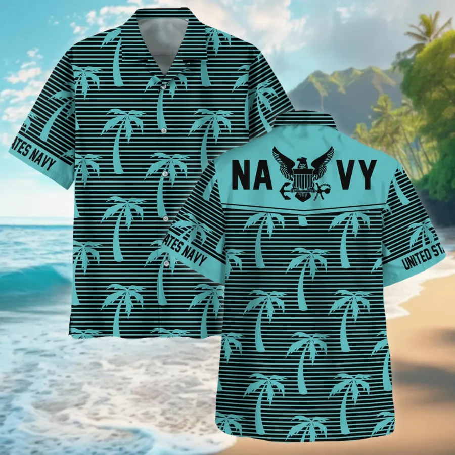 U.S. Navy - Hawaiian Shirt - BLVTR090524A01NVHW