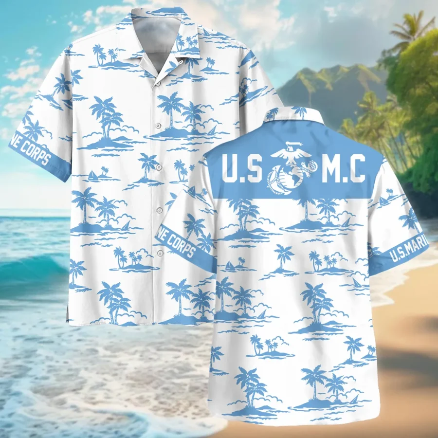U.S. Marine Corps - Hawaiian Shirt - BLVTR100524A01MC1HW