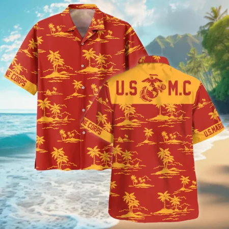 U.S. Marine Corps - Hawaiian Shirt - BLVTR100524A01MC10HW U.S. Marine Corps - Hawaiian Shirt - BLVTR100524A01MC10HW