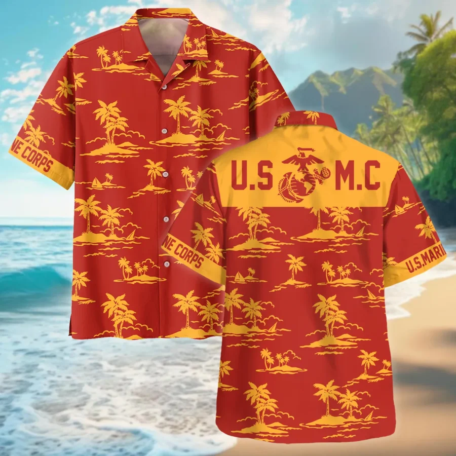 U.S. Marine Corps - Hawaiian Shirt - BLVTR100524A01MC10HW