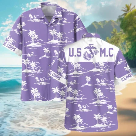 U.S. Marine Corps - Hawaiian Shirt - BLVTR100524A01MC4HW U.S. Marine Corps - Hawaiian Shirt - BLVTR100524A01MC4HW