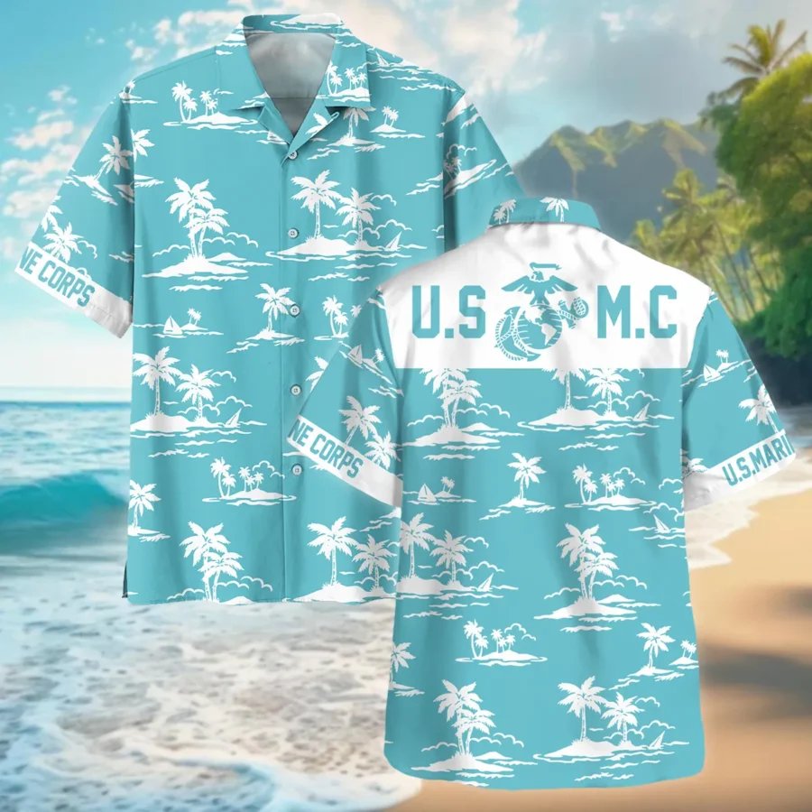 U.S. Marine Corps - Hawaiian Shirt - BLVTR100524A01MC5HW