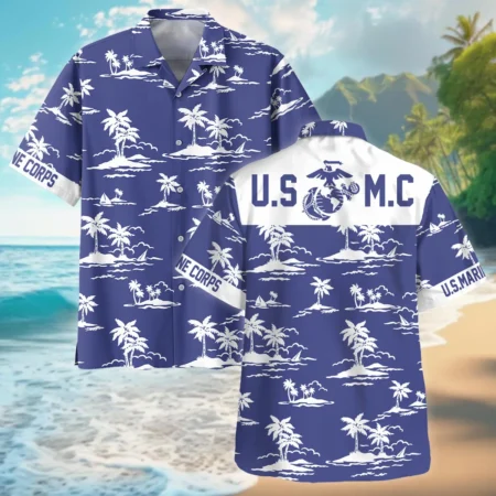 U.S. Marine Corps - Hawaiian Shirt - BLVTR100524A01MC7HW