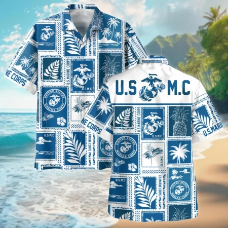 U.S. Marine Corps - Hawaiian Shirt - BLVTR160524A01MCHW U.S. Marine Corps - Hawaiian Shirt - BLVTR160524A01MCHW