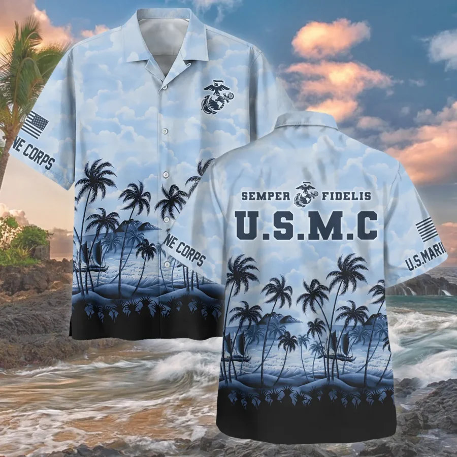 U.S. Marine Corps - Hawaiian Shirt - BLVTR180524A01MCHW