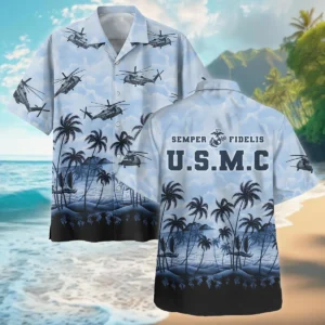 U.S. Marine Corps - Hawaiian Shirt - BLVTR180524A01MC8HW