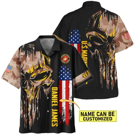 U.S. Marine Corps - Hawaiian Shirt - BLVTR290524A03MCHW U.S. Marine Corps - Hawaiian Shirt - BLVTR290524A03MCHW